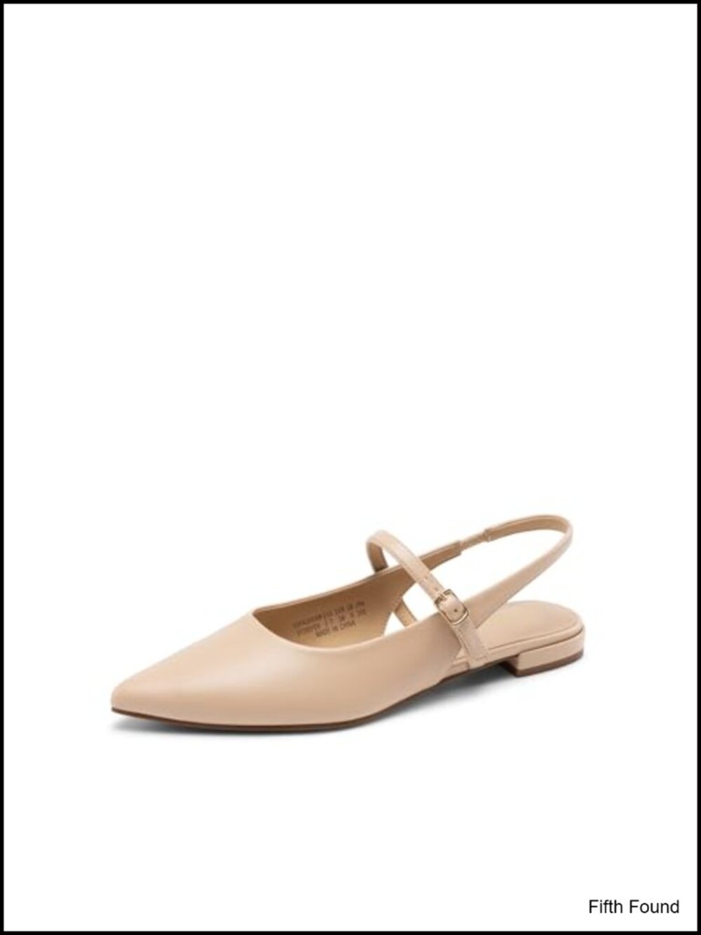Women's Pointed Toe Slingback Ballet Flats Faux Leather Dressy Casual Shoes